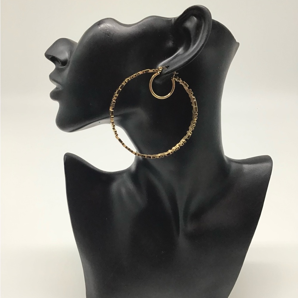 Alpha Kappa Alpha Custom Earrings /GOLDTONE - Picture 3 of 6